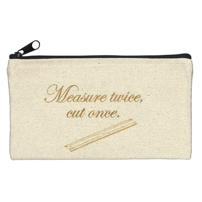 Fabric Fanatics Zipper Bag - Measure Twice