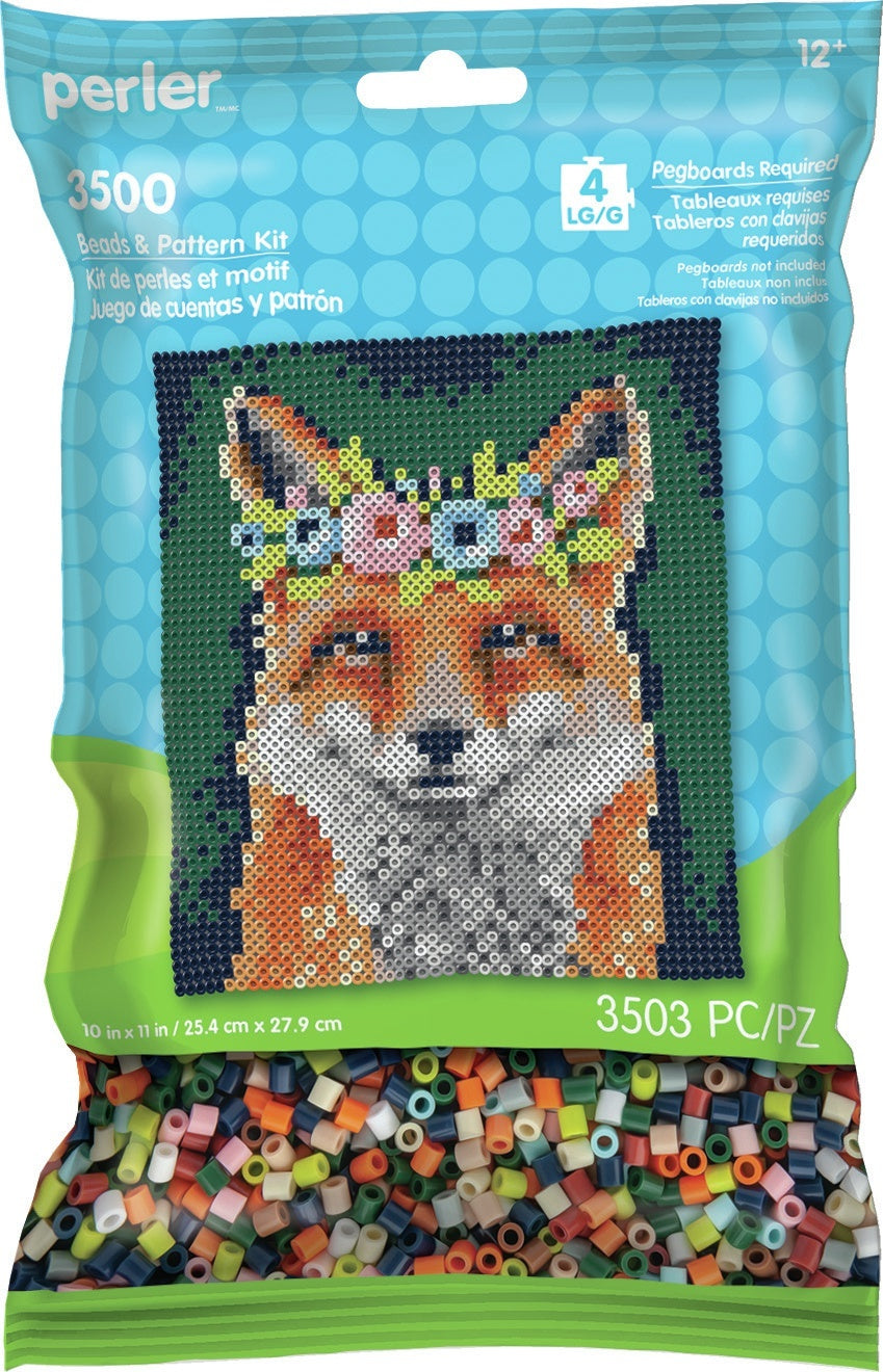 Perler Pattern Bag - Floral Fox