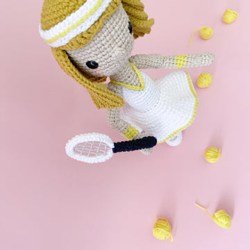 CHRIS THE TENNIS PLAYER - CROCHET AMIGURUMI PATTERN