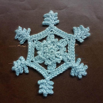 Eternal Snowflake Applique Crochet Pattern