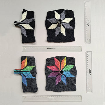Poinsettia Fingerless Gloves
