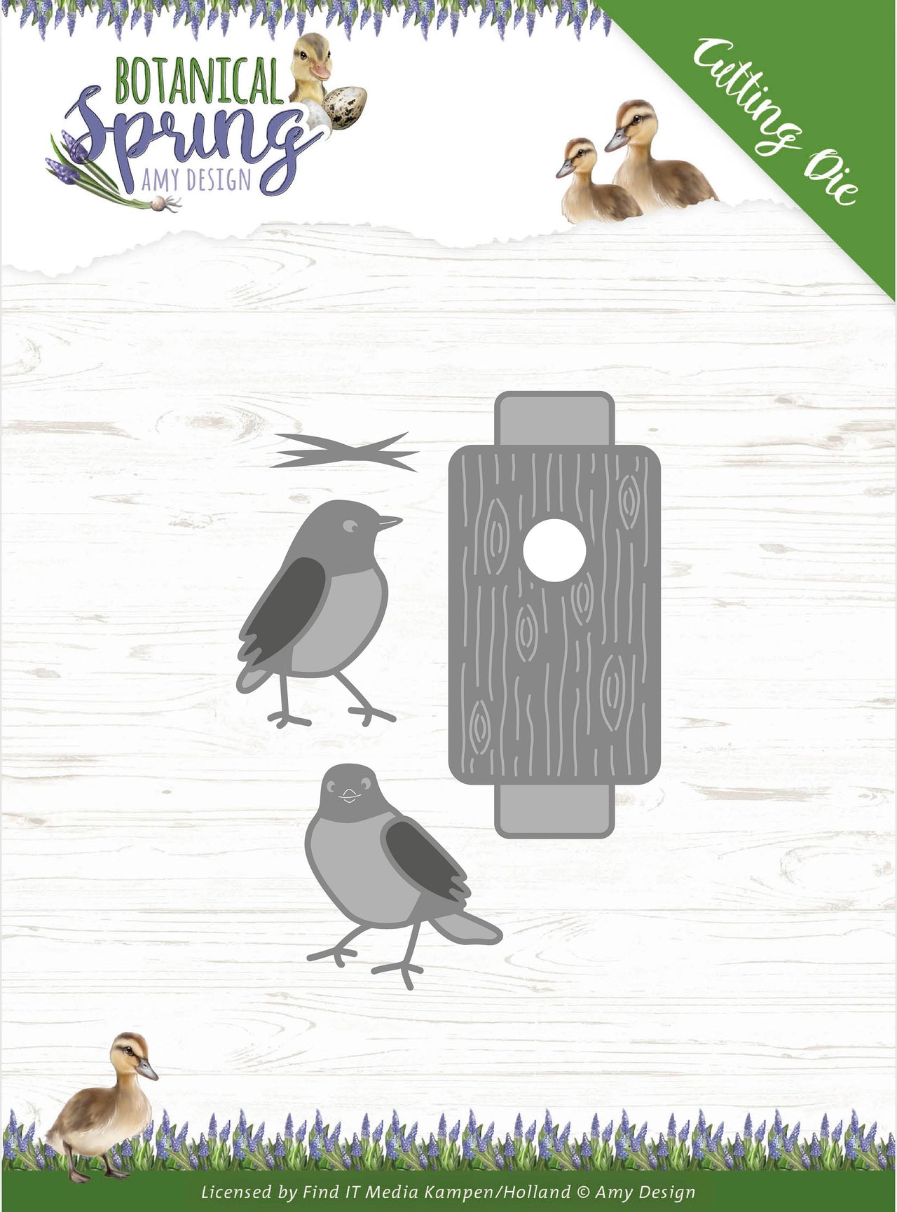 Find It Trading Amy Design Die - Busy Birds, Botanical Spring