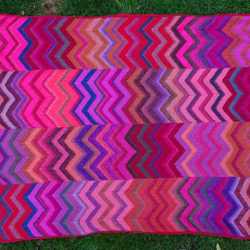 Zig-Zag Fireside Blanket
