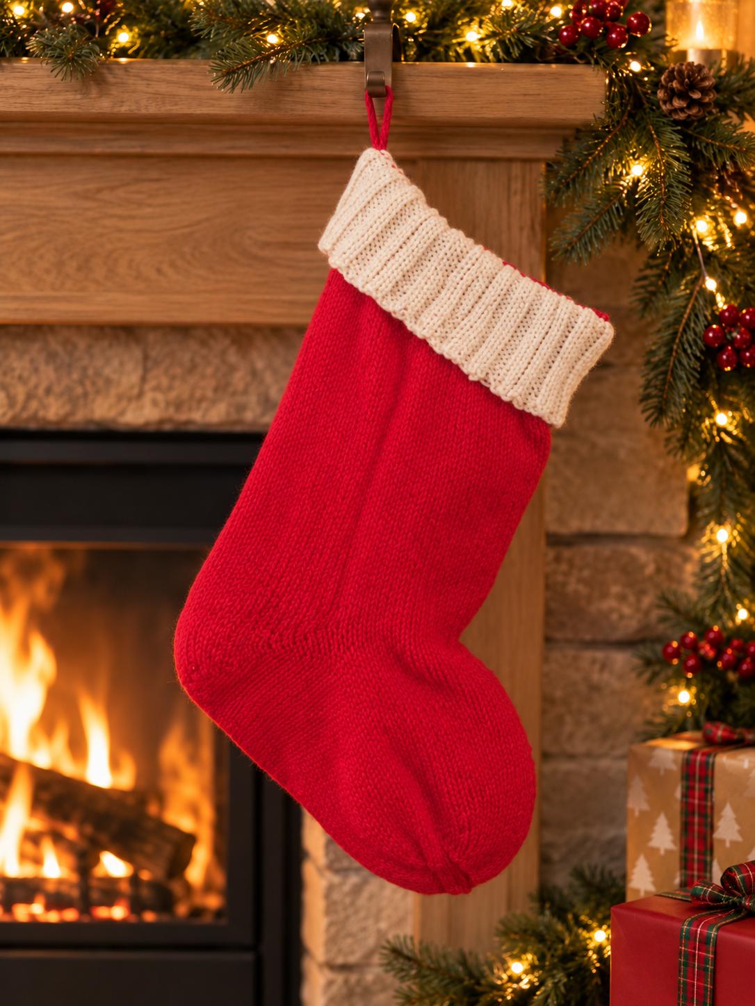 Christmas stocking circular needles