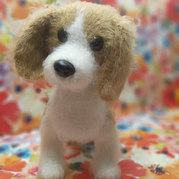 Realistic Crochet Pattern Dog Beagle