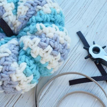 Moss Stitch Pumpkin
