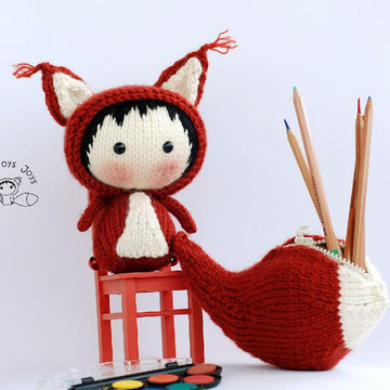 Big Tanoshi Squirrel Doll with removable tail