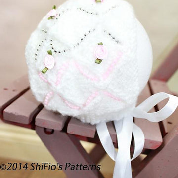 Lacy Diamonds Matinee Knitting Pattern #73