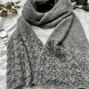 Alpaca blanket scarf