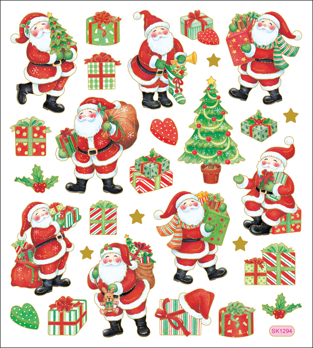Tattoo King Sticker King Stickers - Santa's Jobs