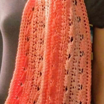 Textured twist scarf