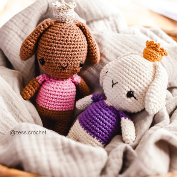 TUTORIEL CROCHET MOLLY en Français de Zess - patron lapin princesse pdf amigurumi animal facile à suivre