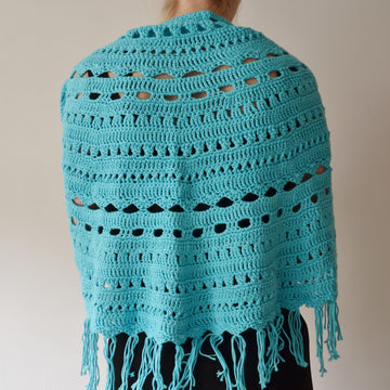 Sandy Fringed Shawlette