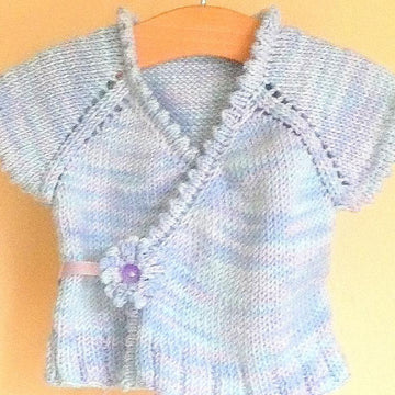 Carina - a crossover top down seamless cardigan