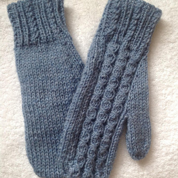 Mock Cable Twist mittens