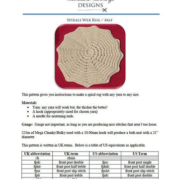 Spiral Circular Rug Bath Mat