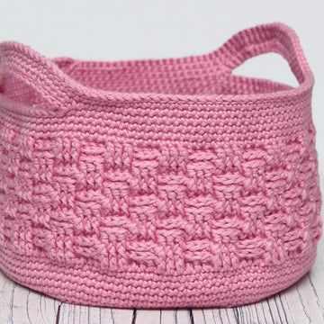 Woven Style Crochet Basket
