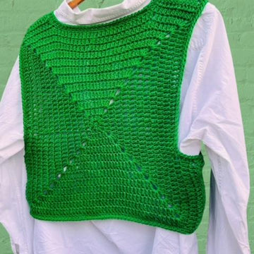 Retro Flower Crochet Tank