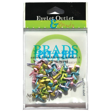 Eyelet Outlet Round Brads 4mm 70/Pkg - Spring