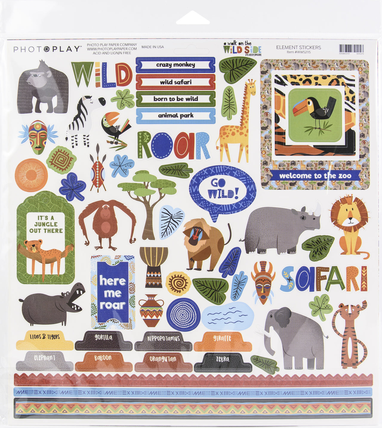 Photoplay Paper PhotoPlay Collection Pack 12"X12" - A Walk On The Wild Side