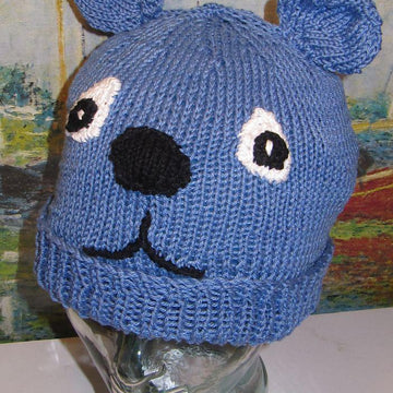 Blue Bear Beanie Animal Hat