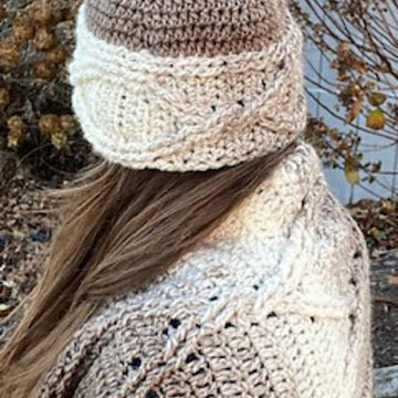 Lazy Cables Ear Warmers/ MB Hat / Beanie