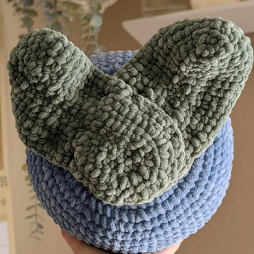 Crochet Small Blueberry Pillow Pattern PDF Super Bulky Yarn Version