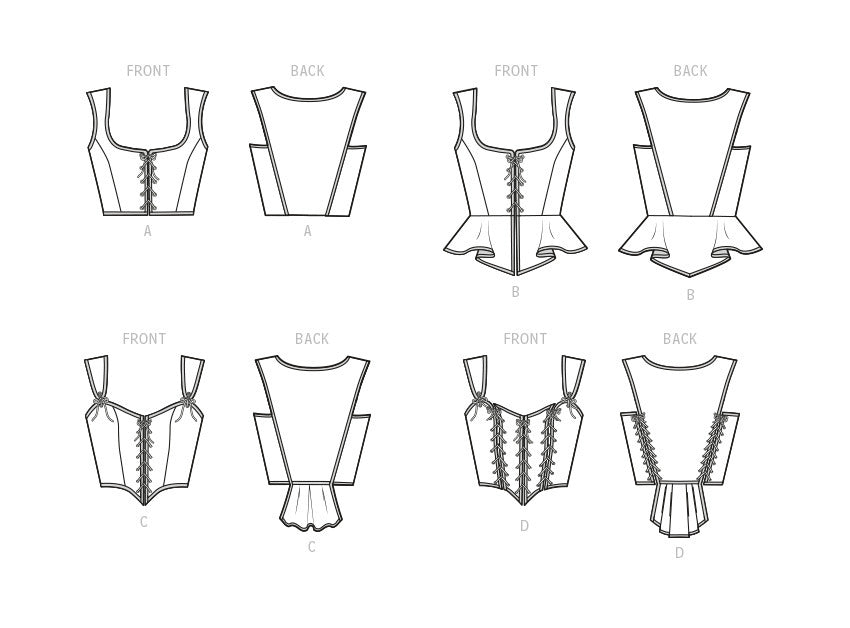 Simplicity Misses' Corsets S9592 - Sewing Pattern