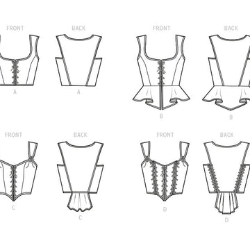Simplicity Misses' Corsets S9592 - Sewing Pattern