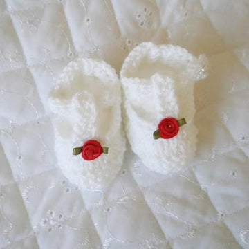 Knitting pattern for Mary Jane shoes and boots