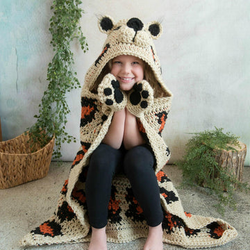 Hooded Leopard Blanket