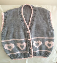 Hearts Vest for Toddler 18m-2yrs