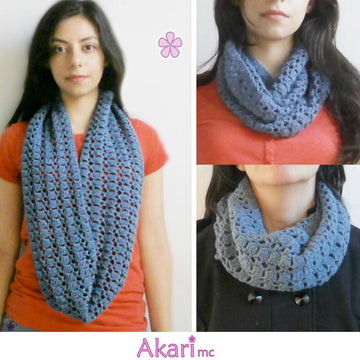 Four Crochet Circle Scarves Patterns_ PCS1