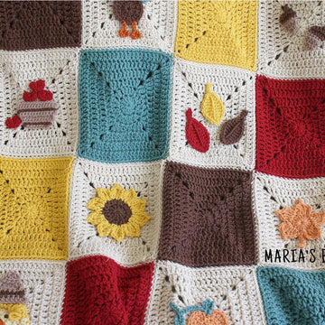 Fall Granny Square Blanket