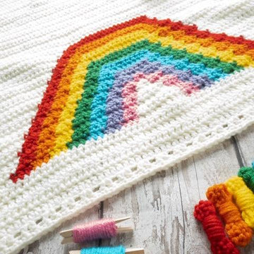 Rainbow Cuddles Baby Blanket
