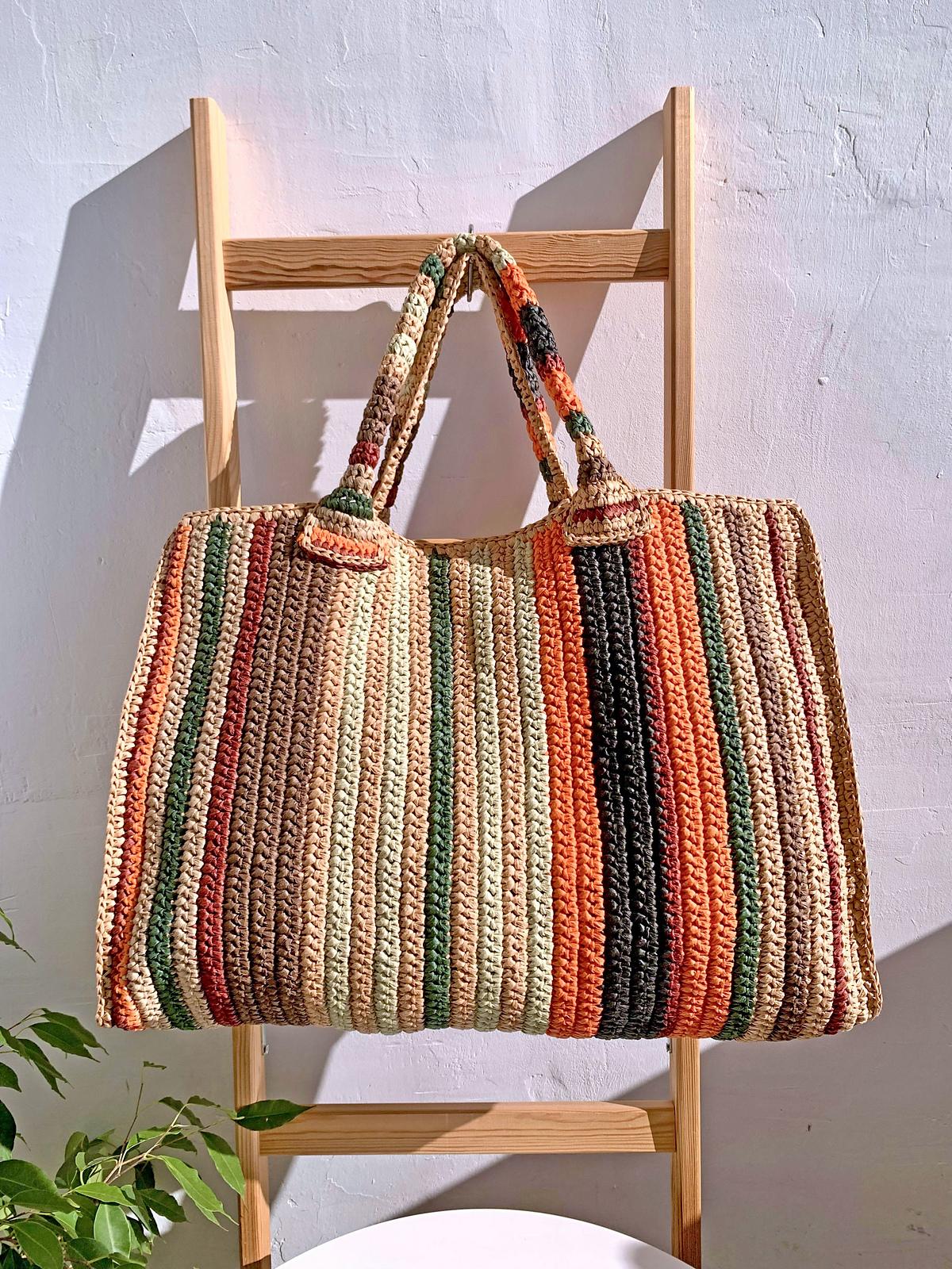 Weekender Striped Bag