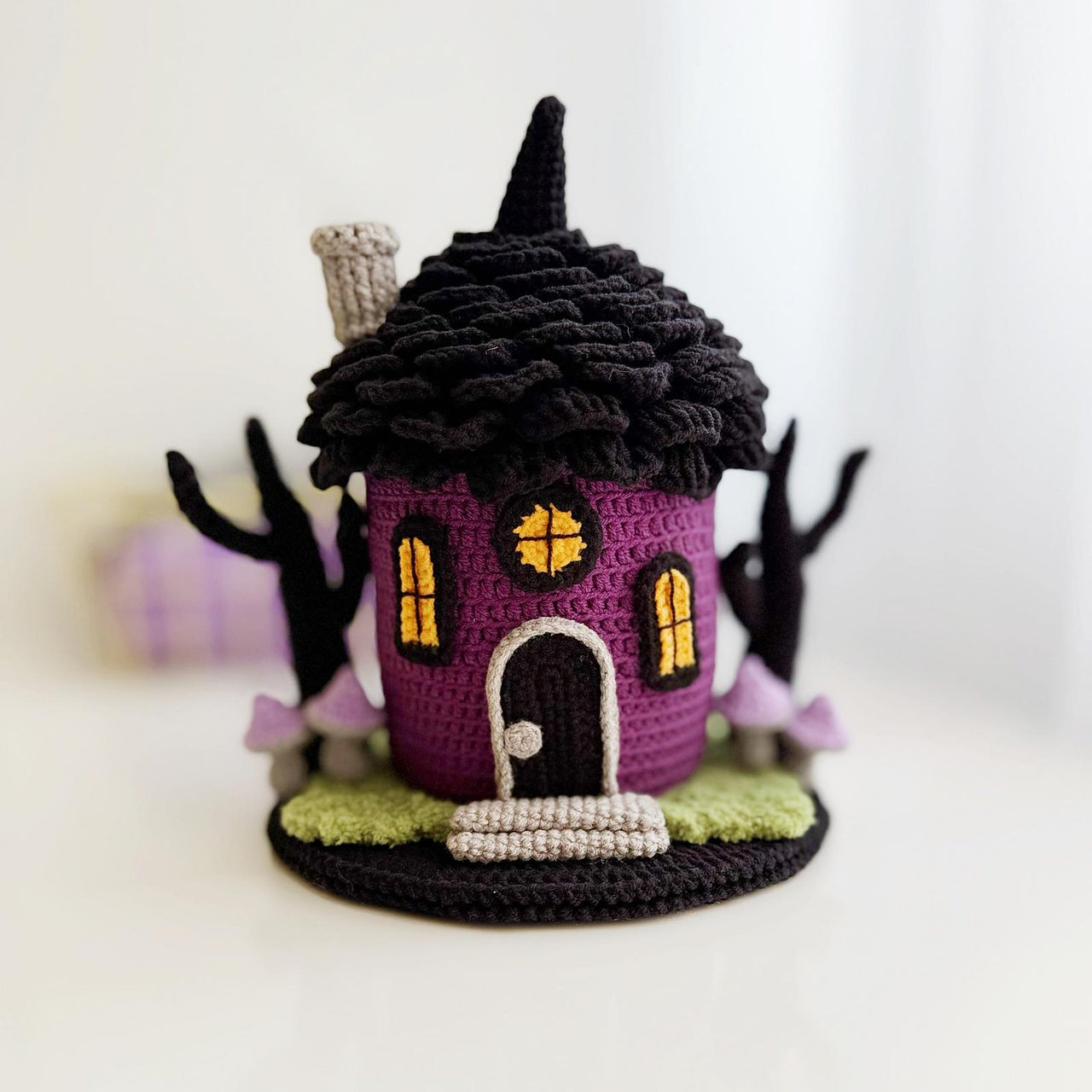 Crochet fairy house, amigurumi toy house, Witch house, Halloween crochet
