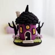 Crochet fairy house, amigurumi toy house, Witch house, Halloween crochet
