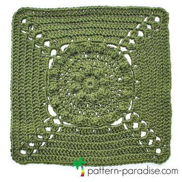 Tranquil Garden Afghan Square