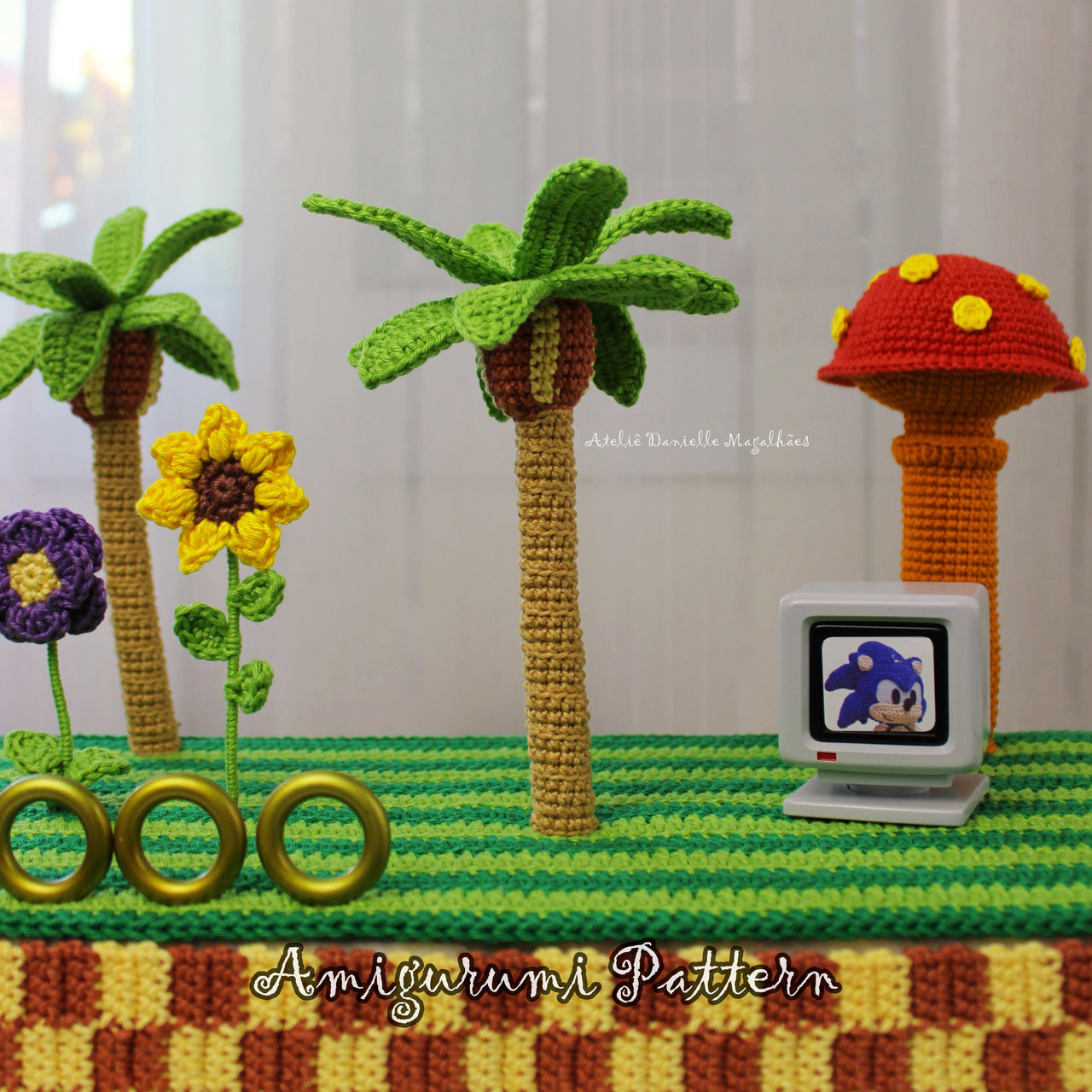 Green Hill Palm Tree – Amigurumi Pattern (PDF)