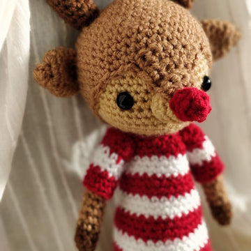 Renata and Rudolph Reindeer Doll Crochet Amigurumi Christmas