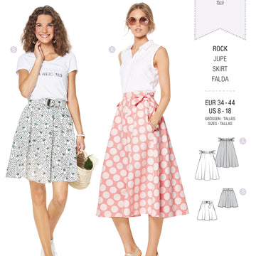 Burda Style Misses' Bell-Shaped Skirt B6319 - Paper Pattern, Size 8-18