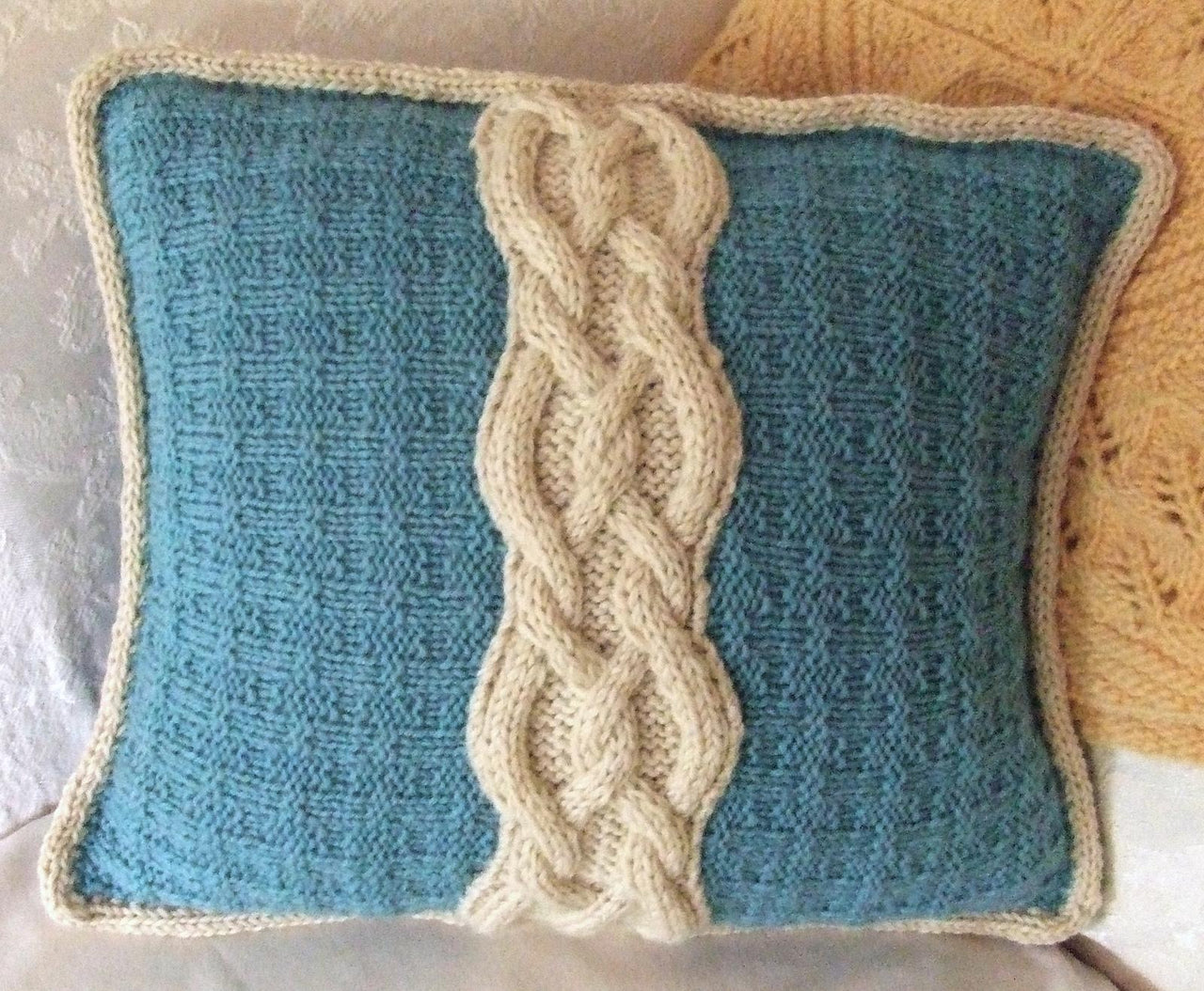 Cable & Tweed Throw Pillow