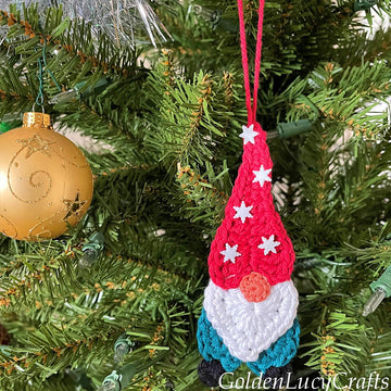 Heart Gnome Christmas Ornament