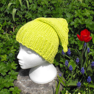 GARDEN GNOME SUPERFAST SLOUCH HAT KNITTING PATTERN - MADMONKEYKNITS