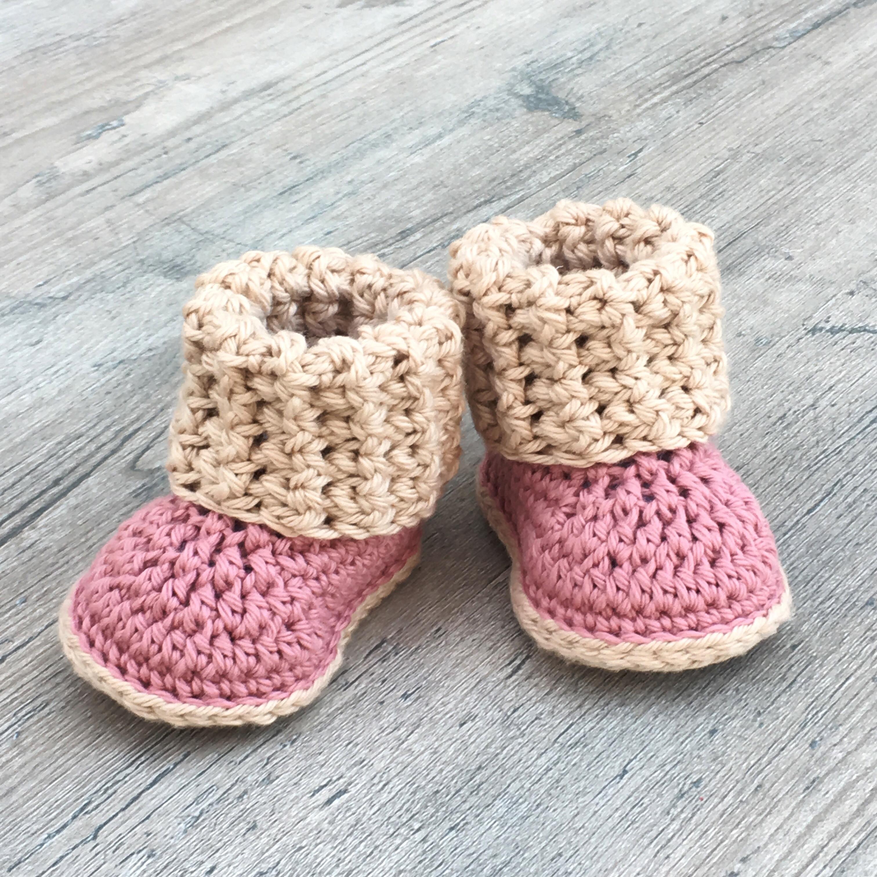 Cuffed Baby Booties