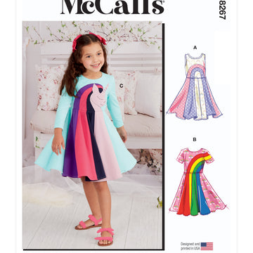 McCall's Children's Knit Dresses M8267 - Sewing Pattern