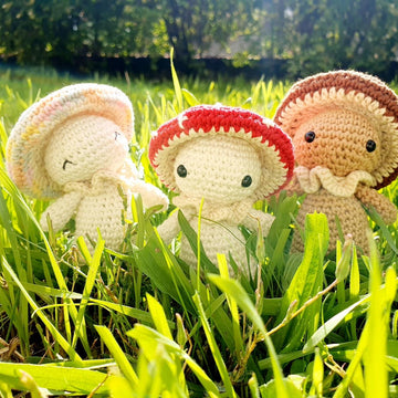 Quinn the little mushroom - critter stitch crochet pattern / amigurumi