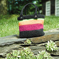 154B Vermont Felted Bag - Knitting Pattern for Women in Valley Yarns Berkshire