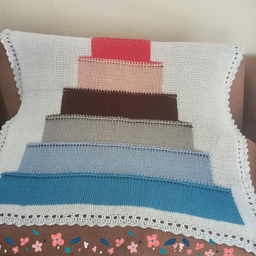 Colourful Blocks Baby Blanket